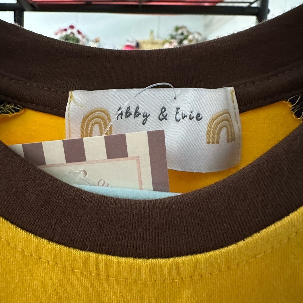 Kids Yellow Turkey Shirt - Picture 2 of 2